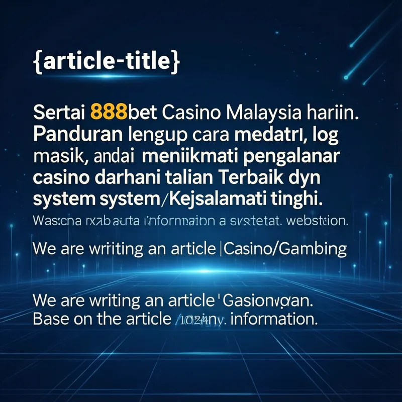 Panduan 888bet